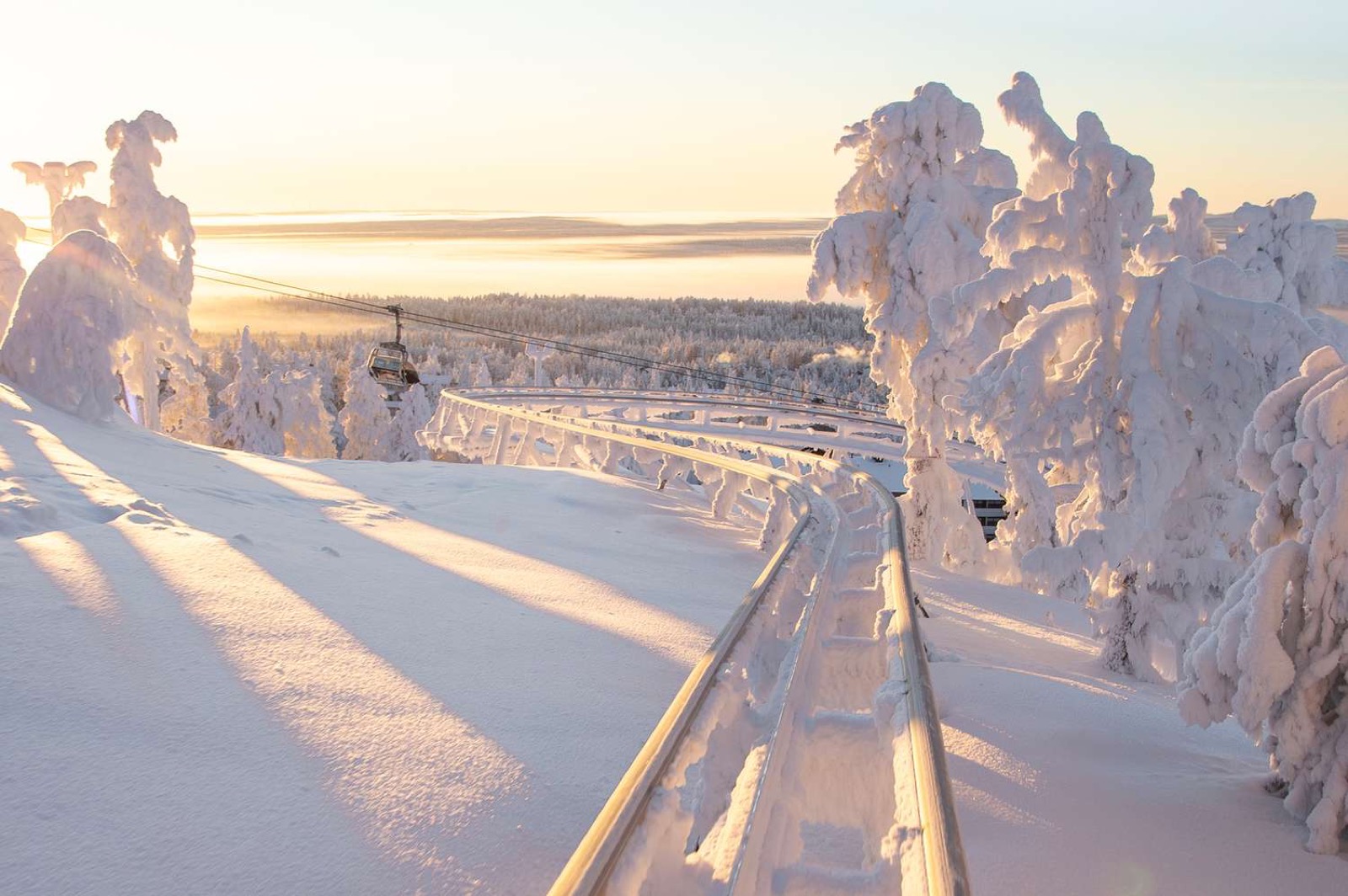 Rovaniemi to Ruka Coaster and family snow fun day trip Finland